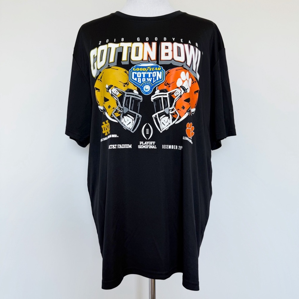 2018 Cotton Bowl T-Shirt Mens Size 2XL Notre Dame Fighting Irish Clemson Tigers